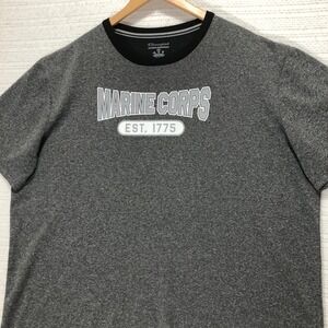 Champion Marine Corps T-Shirt Athletic Heather Gray Tee USMC Est. 1775‎ 2XL
